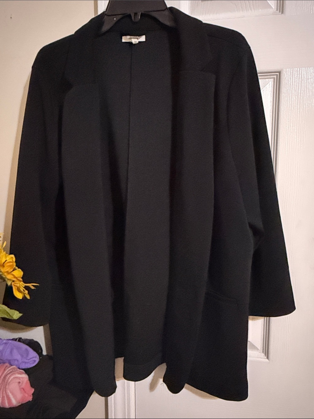 Maurices Black Open-Front Blazer Jacket